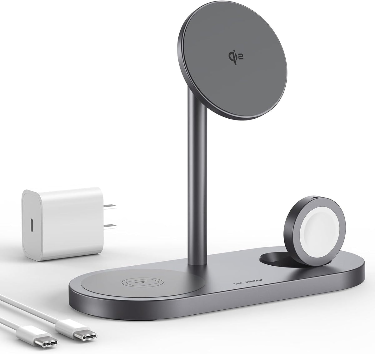 KU XIU X23Q Qi2 3-in-1 Magnetic Wireless Charging Station