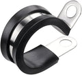LOKMAN 20 Pack 1/4 Inch Stainless Steel Cable Clamp, Rubber Cushioned Insulated by LOKMAN