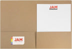 LUXPaper 9" x 12" Presentation Folders | Two Pocket | Grocery Bag Brown | 18pt. - Image 3