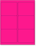 8-1/2 x 11 Neon Color High Light Fluorescent Labels by NextDayLabels