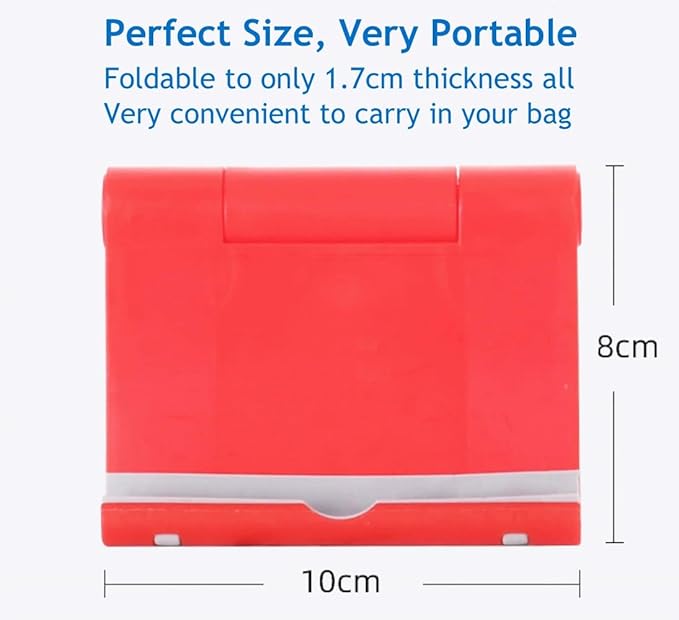JUSDIQIR Cell Phone Stand for Desk Foldable Cell Phone Holder Desk Tablet - Image 7
