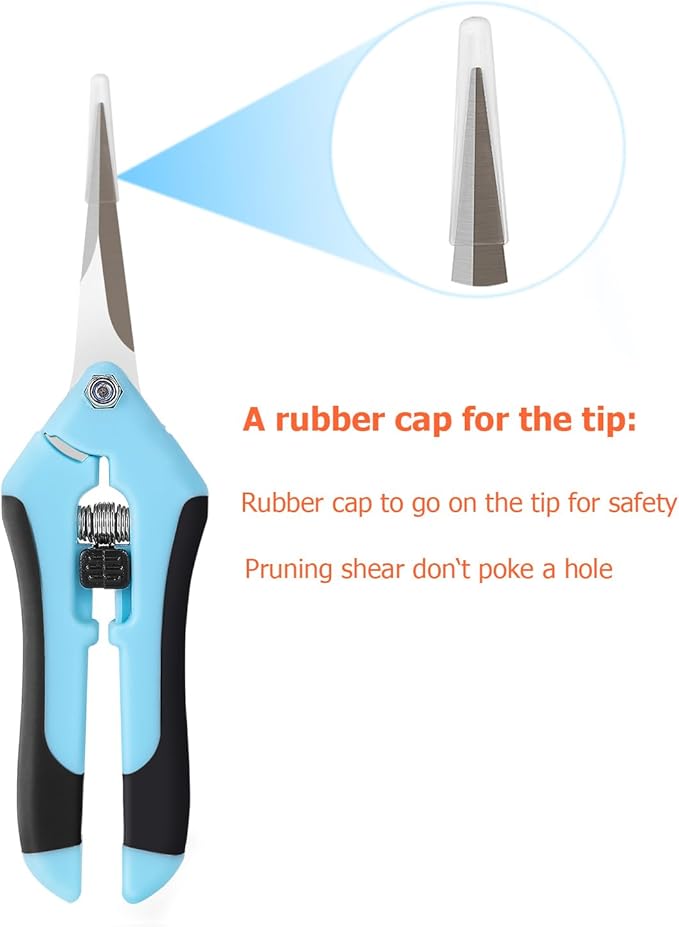 BEoffer 4 Pack Pruning Shears, 6.5 Inch Garden Scissors Gardening Hand Pruning - Image 4