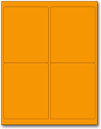 NextDayLabels - 8-1/2 x 11" Neon Color High Light Fluorescent Labels