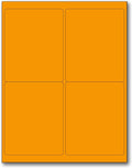 NextDayLabels - 8-1/2 x 11" Neon Color High Light Fluorescent Labels by NextDayLabels