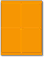 NextDayLabels - 8-1/2 x 11" Neon Color High Light Fluorescent Labels by NextDayLabels