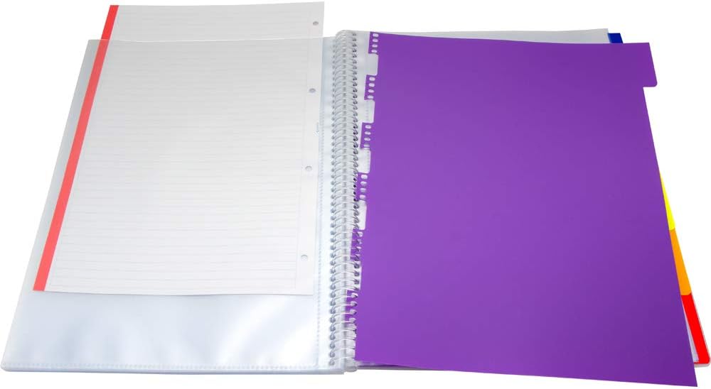 grafoplas 39834100 – 40 Pockets, A4, Folder Dividers, Transparent