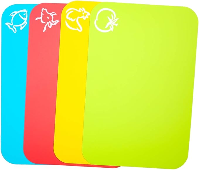 Carrollar Small Flexible Plastic Cutting Board Mats, 2 Pack Cutting Boards Mats - Image 4