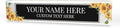 Signs ByLITA Floral Pattern Customized Nameplate | Harvest Sun Personalized by SignsByLITA