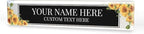 Signs ByLITA Floral Pattern Customized Nameplate | Harvest Sun Personalized by SignsByLITA