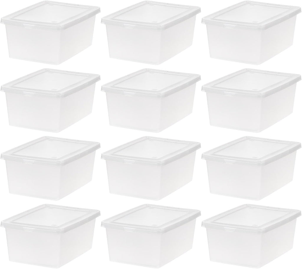IRIS USA 12-Pack Storage Bins