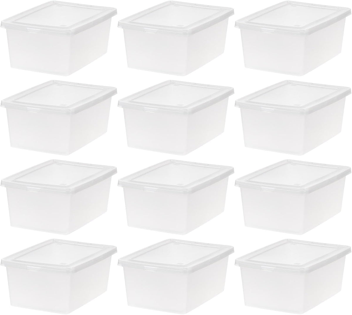 IRIS USA 12-Pack Storage Bins
