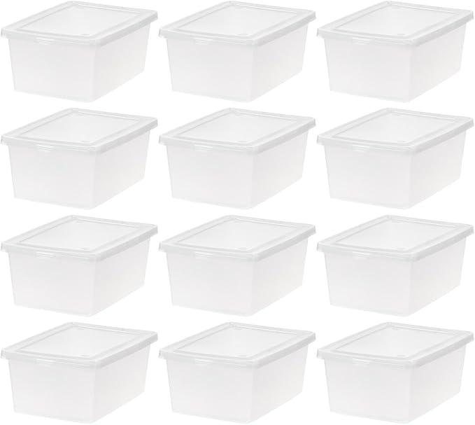 IRIS USA 12-Pack Storage Bins by IRISUSA
