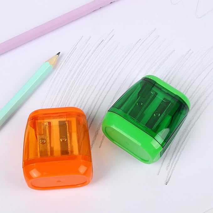 Colored Manual Pencil Sharpeners in Bulk, BOPART 24pcs Small Handheld Pencil - Image 5