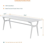 OSCHF Solid Wood Study Desk - Image 2