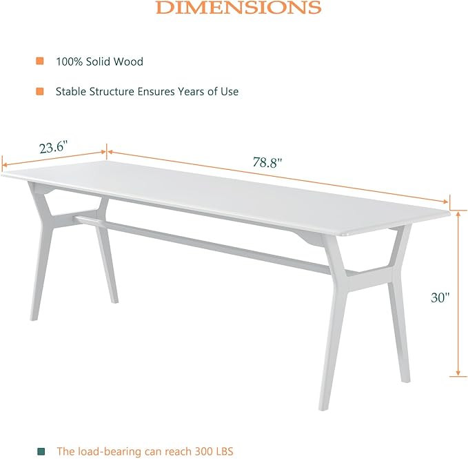 OSCHF Solid Wood Study Desk - Image 2