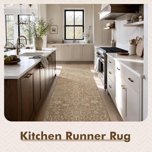 montvoo-2x6 ft indoor outdoor runner rugs for entryway, close-up detail