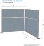 Versare Hush Panel Cubicle Kit | Workstation Partition Walls | Sound Dampening - Image 4