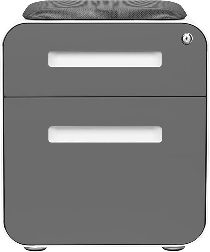 Laura Davidson Furniture STOCKPILE Mini Seated 2 Drawer Mobile File Cabinet - Image 6