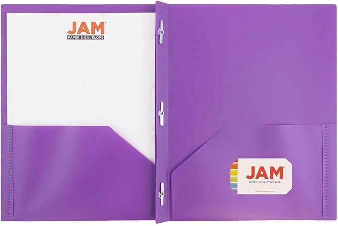JAM PAPER Plastic 2 Pocket POP Folders - Image 5
