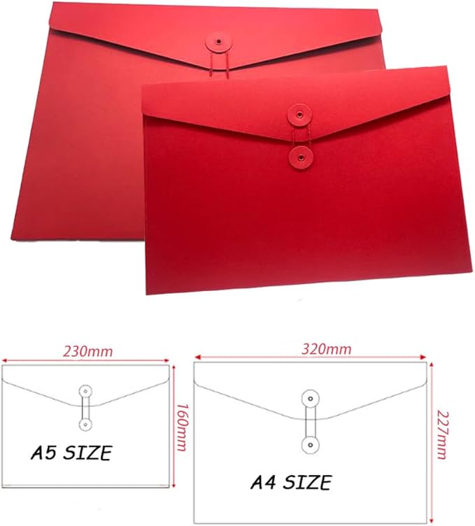 10pcs A4 Kraft Paper Envelopes Portfolio Foolscap File Folders Document Folder - Image 2