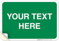 Personalized Custom Green Background Customize by SigoSigns