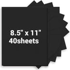 Cardstock 8.5 x 11, Thick Printer Paper 75 lb/200 gsm, 40 Sheets Card Stock by Glyanlee