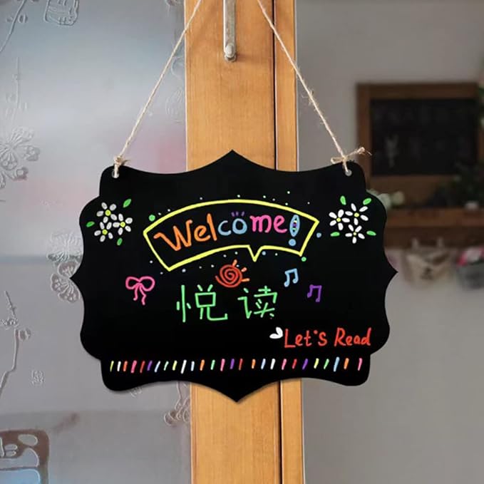 NEWNEWSHOW 8.7x12 Inch Erasable Message Board Sign - Image 3