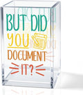 QYUVK But Did You Document It Acrylic Cosmetic Pencil Holder Cup, Pen Holder by QYUVK