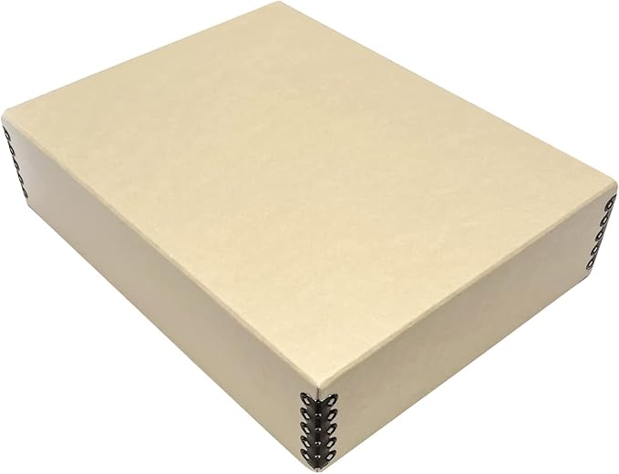 Lineco Museum Archival Storage Box, 9.75x12.75x3 in. Drop Front Design. by Lineco