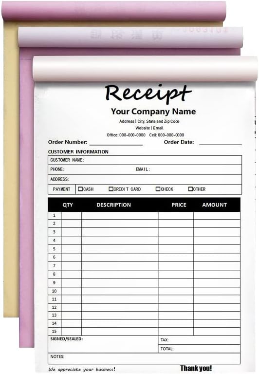 Custom Carbonless Sales Invoice Form Books by Unknown