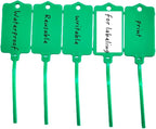 100pcs Reusable Blank Plastic Tags Ties Key Tags 1.45"*2.48" Serrated Tension - Image 6