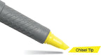 BIC Brite Liner Grip Highlighters, Chisel Tip, Classic Yellow, 2-Count Pack - Image 3