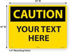 Custom OSHA Style Caution Sign 18" x 24" Aluminum Sign, Customizable "Your Text - Image 6