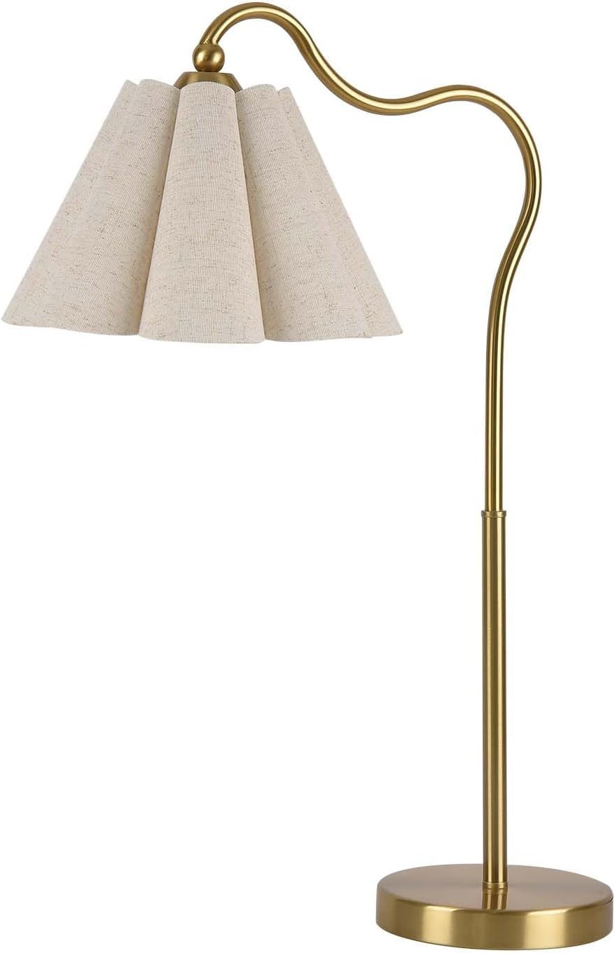 KUNJOULAM Modern Table Lamps, Nightstand Bedside Lamps with Umbrella Form Lin...