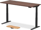 UPLIFTDESK V3 2-Leg Walnut Laminate Wood Standing Desk – Adjustable Height by UPLIFTDESK