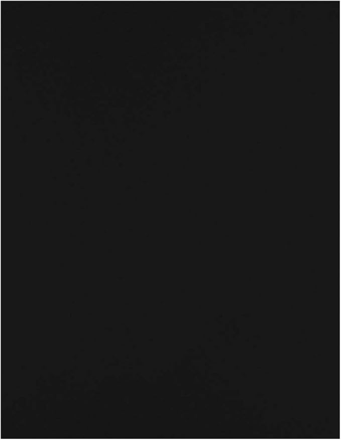 LUXPaper 8.5" x 11" Cardstock | Letter Size | Midnight Black | 100lb. Cover | by LUXPaper