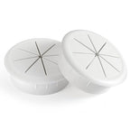 HYCC 2 Pack 2-3/8 Inch Flexible Desk Grommet, Organize Wires and Cables on by HYCC