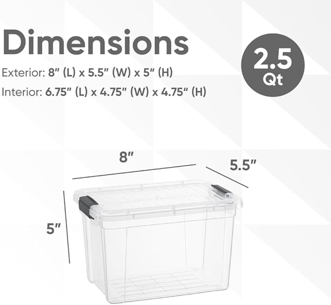 Superio Clear Storage Boxes - Image 2