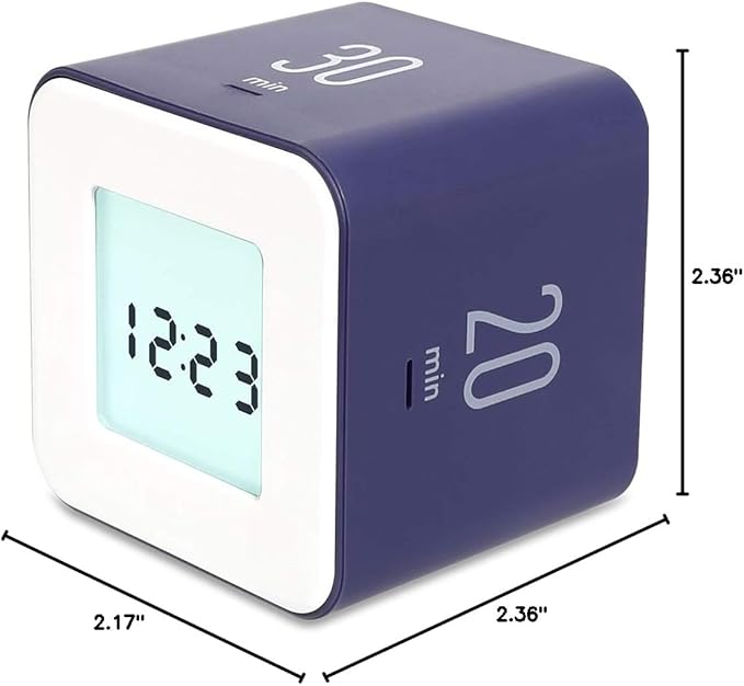 mooas Multi Cube Timer/Rotating Flip Clock Timer, Simple Operation, Digital - Image 10