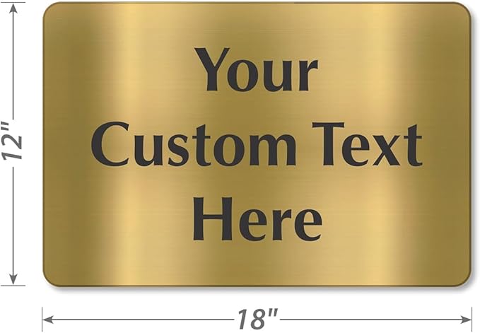 SmartSign Custom Brass Sign - Image 4