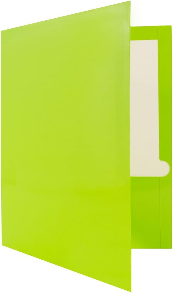JAM PAPER Laminated Two Pocket Glossy School Folders - Image 3