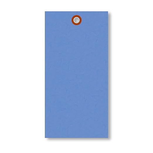 SmartSign 6.25 x 3.125 inch “Blue” Blank Tyvek Shipping Tags - Image 5