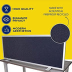 OBEX Acoustical Free Standing Privacy Screen, Cubicle Accessories Desk Privacy - Image 4