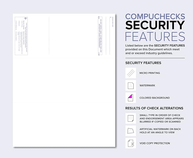 Compuchecks Top Blank Check Paper - Image 2