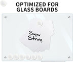 Glass Whiteboard Magnets Round Refrigerator Magnets Dry Erase Board Fridge Rare - Image 2