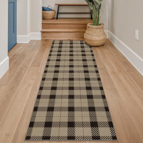 jtj easy jute 2x6 outdoor runner rug, black, close-up detail