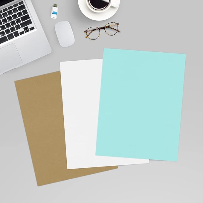 LUXPaper 8.5" x 11" Paper | Letter Size | Seafoam Blue | 80lb. Text | 50 Qty - Image 6