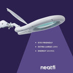Neatfi LED Magnifying Lamp, 5 Diopter Glass Lens, 6500K Daylight Bright Light - Image 5