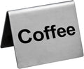 New Star Foodservice Stainless Steel Table Tent Sign, 2-Inch by 2-Inch) by NewStarFoodservice