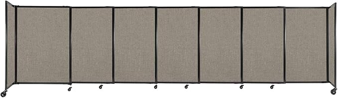 Versare Straightwall Sliding Portable Wall Partition | Freestanding Office by VERSARE